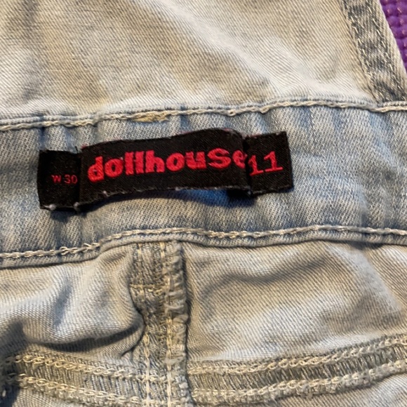 Dollhouse Short Shorts Overalls - Picture 2 of 2